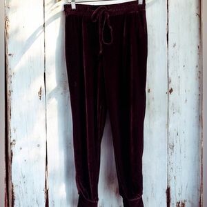 ❤️🎀 LIKE NEW Shiela Rose Velvet Joggers